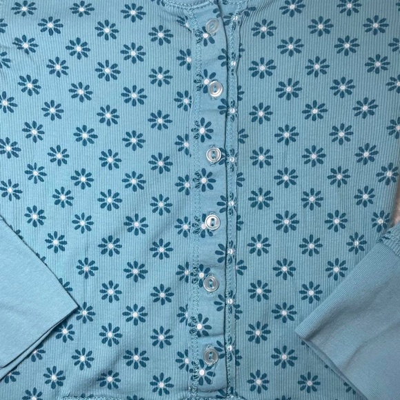 blue y2k Aeropostale henley top - Picture 4 of 7